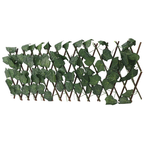 Artificial Hedges Fence Simulation Expandable Sun Protection Waterproof Artificial Topiary Hedge Plant for Garden Grape Leaves