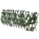 Artificial Hedges Fence Simulation Expandable Sun Protection Waterproof Artificial Topiary Hedge Plant for Garden Grape Leaves