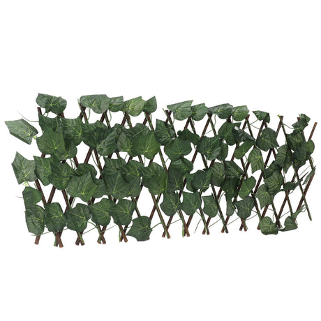 Artificial Hedges Fence Simulation Expandable Sun Protection Waterproof Artificial Topiary Hedge Plant for Garden Grape Leaves