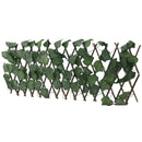 Artificial Hedges Fence Simulation Expandable Sun Protection Waterproof Artificial Topiary Hedge Plant for Garden Grape Leaves