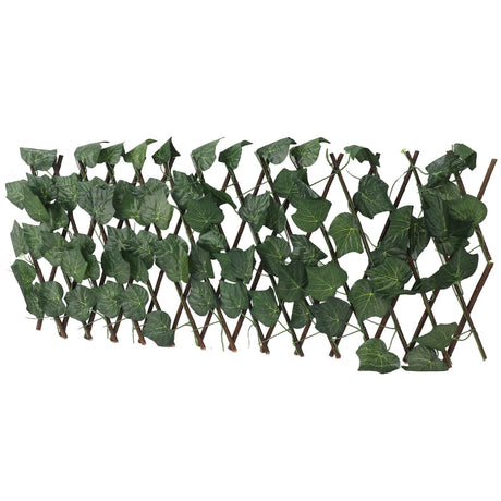 Artificial Hedges Fence Simulation Expandable Sun Protection Waterproof Artificial Topiary Hedge Plant for Garden Grape Leaves