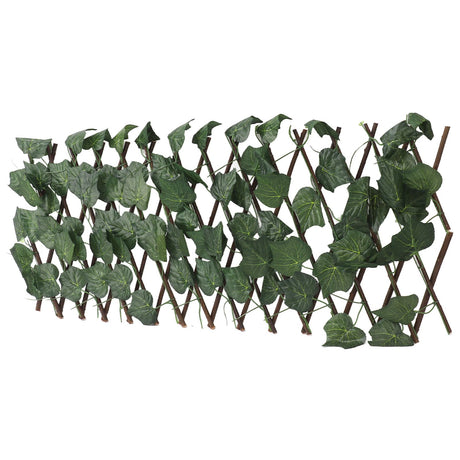 Artificial Hedges Fence Simulation Expandable Sun Protection Waterproof Artificial Topiary Hedge Plant for Garden Grape Leaves