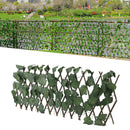 Artificial Hedges Fence Simulation Expandable Sun Protection Waterproof Artificial Topiary Hedge Plant for Garden Grape Leaves