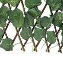 Artificial Hedges Fence Simulation Expandable Sun Protection Waterproof Artificial Topiary Hedge Plant for Garden Grape Leaves