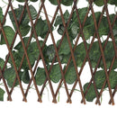 Artificial Hedges Fence Simulation Expandable Sun Protection Waterproof Artificial Topiary Hedge Plant for Garden Grape Leaves