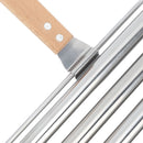 Detachable Stainless Steel Hot Dog Sausage Roller Rack Steamer With Extra Long Wood Handle 4 Skewers 6 Stick Design BBQ Tools S