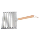 Detachable Stainless Steel Hot Dog Sausage Roller Rack Steamer With Extra Long Wood Handle 4 Skewers 6 Stick Design BBQ Tools M