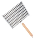 Detachable Stainless Steel Hot Dog Sausage Roller Rack Steamer With Extra Long Wood Handle 4 Skewers 6 Stick Design BBQ Tools L