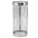 BBQ Net Tube Rolling Grilling Basket Stainless Steel Wire Mesh Cylinder Grill Basket with Fork Hook for Outdoor Barbecue Camping S
