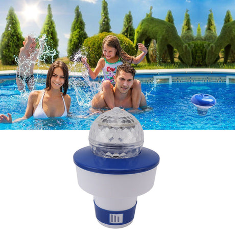 8 Inch Pools Chemical Dispenser 11cm Lighted Floating Pool Chlorine Tablet Dispenser for Spa Hot Tub Pools