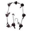 Rain Chain Outdoor Mobile Birds Cup Rain Chain Decorative Replacement for Gutters Downspouts