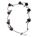 Rain Chain Outdoor Mobile Birds Cup Rain Chain Decorative Replacement for Gutters Downspouts