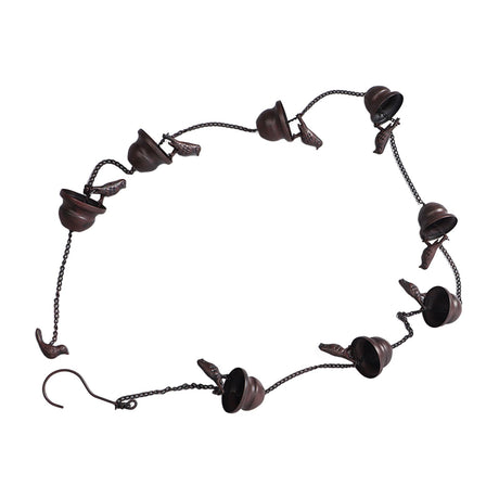Rain Chain Outdoor Mobile Birds Cup Rain Chain Decorative Replacement for Gutters Downspouts