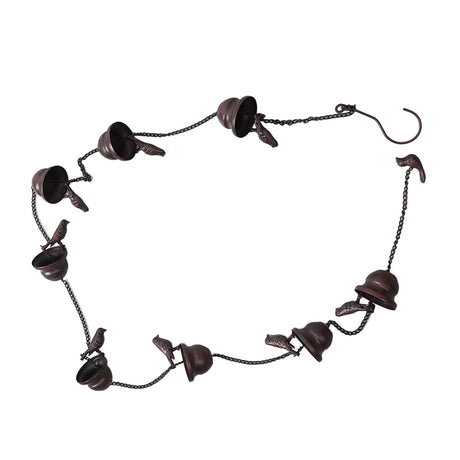 Rain Chain Outdoor Mobile Birds Cup Rain Chain Decorative Replacement for Gutters Downspouts