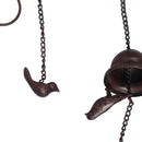 Rain Chain Outdoor Mobile Birds Cup Rain Chain Decorative Replacement for Gutters Downspouts