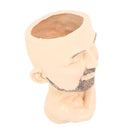 Head Planter Resin Face Planter Weather Resistance Drain Hole Plant Pot for Home Garden Office Light Color