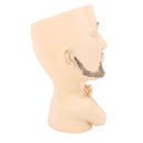 Head Planter Resin Face Planter Weather Resistance Drain Hole Plant Pot for Home Garden Office Light Color