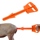 Butt Out Tool Plastic Hunters Butt Out Tool for Deer Large Livestock Anal Cleaning Orange