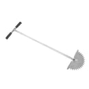 Manual Lawn Edger with Saw Tooth Blade Half Moon Edger Lawn Tool with T Grip Handle for Cleaning Edges Along Sidewalks