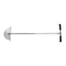 Manual Lawn Edger with Saw Tooth Blade Half Moon Edger Lawn Tool with T Grip Handle for Cleaning Edges Along Sidewalks