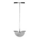 Manual Lawn Edger with Saw Tooth Blade Half Moon Edger Lawn Tool with T Grip Handle for Cleaning Edges Along Sidewalks