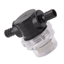 Water Pump Strainer ABS G1/4 Pump Twist On Strainer Irrigation Pipeline Filter for RV Marine Boat Lawn