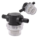 Water Pump Strainer ABS G1/4 Pump Twist On Strainer Irrigation Pipeline Filter for RV Marine Boat Lawn