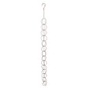 Metal Rain Chain Drainage Function Decorative Ring Wind Chime with Hook for Home Balcony Patio
