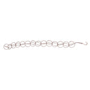 Metal Rain Chain Drainage Function Decorative Ring Wind Chime with Hook for Home Balcony Patio