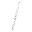 Metal Rain Chain Drainage Function Decorative Ring Wind Chime with Hook for Home Balcony Patio