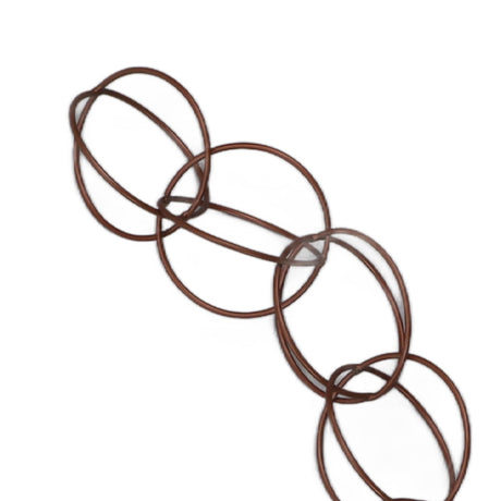 Metal Rain Chain Drainage Function Decorative Ring Wind Chime with Hook for Home Balcony Patio