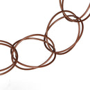 Metal Rain Chain Drainage Function Decorative Ring Wind Chime with Hook for Home Balcony Patio