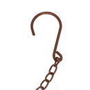 Metal Rain Chain Drainage Function Decorative Ring Wind Chime with Hook for Home Balcony Patio