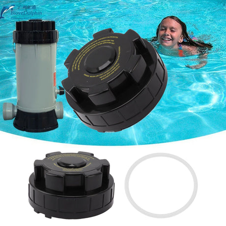 Chlorinator Cover with O Ring Gasket Compatible for Hayward CL220 Chlorinator Feeder Tight Sealing