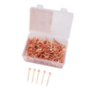 250Pcs Horseshoe Nails Copper Plated Rustproof Equestrian Riding Equipment Pet Supplies 45mm E3