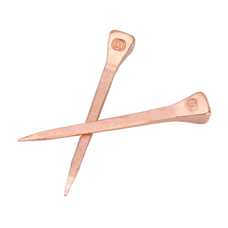 250Pcs Horseshoe Nails Copper Plated Rustproof Equestrian Riding Equipment Pet Supplies 51mm E5