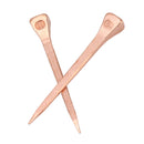 250Pcs Horseshoe Nails Copper Plated Rustproof Equestrian Riding Equipment Pet Supplies 51mm E5