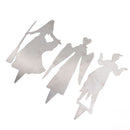 3Pcs Halloween Silhouette Yard Signs Iron Metal Witch Halloween Decorations Outdoor for Party Festivals Home