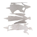 3Pcs Halloween Silhouette Yard Signs Iron Metal Witch Halloween Decorations Outdoor for Party Festivals Home