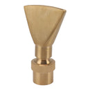 Fan Shaped Fountain Nozzle Copper Adjustable Uniform Water Spray Fan Shaped Fountain Spray Head for Park G1in