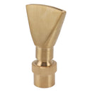 Fan Shaped Fountain Nozzle Copper Adjustable Uniform Water Spray Fan Shaped Fountain Spray Head for Park G1in