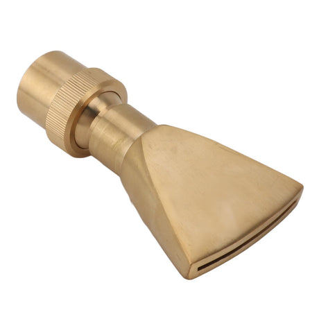 Fan Shaped Fountain Nozzle Copper Adjustable Uniform Water Spray Fan Shaped Fountain Spray Head for Park G1in