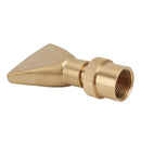 Fan Shaped Fountain Nozzle Copper Adjustable Uniform Water Spray Fan Shaped Fountain Spray Head for Park G1in