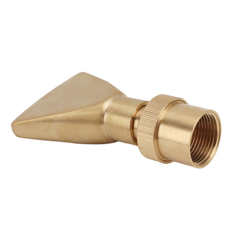 Fan Shaped Fountain Nozzle Copper Adjustable Uniform Water Spray Fan Shaped Fountain Spray Head for Park G1in