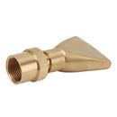 Fan Shaped Fountain Nozzle Copper Adjustable Uniform Water Spray Fan Shaped Fountain Spray Head for Park G1in