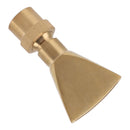 Fan Shaped Fountain Nozzle Copper Adjustable Uniform Water Spray Fan Shaped Fountain Spray Head for Park G1in