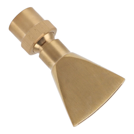 Fan Shaped Fountain Nozzle Copper Adjustable Uniform Water Spray Fan Shaped Fountain Spray Head for Park G1in
