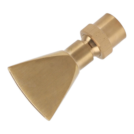 Fan Shaped Fountain Nozzle Copper Adjustable Uniform Water Spray Fan Shaped Fountain Spray Head for Park G1in