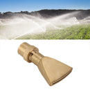 Fan Shaped Fountain Nozzle Copper Adjustable Uniform Water Spray Fan Shaped Fountain Spray Head for Park G1in