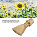 Fan Shaped Fountain Nozzle Copper Adjustable Uniform Water Spray Fan Shaped Fountain Spray Head for Park G1in
